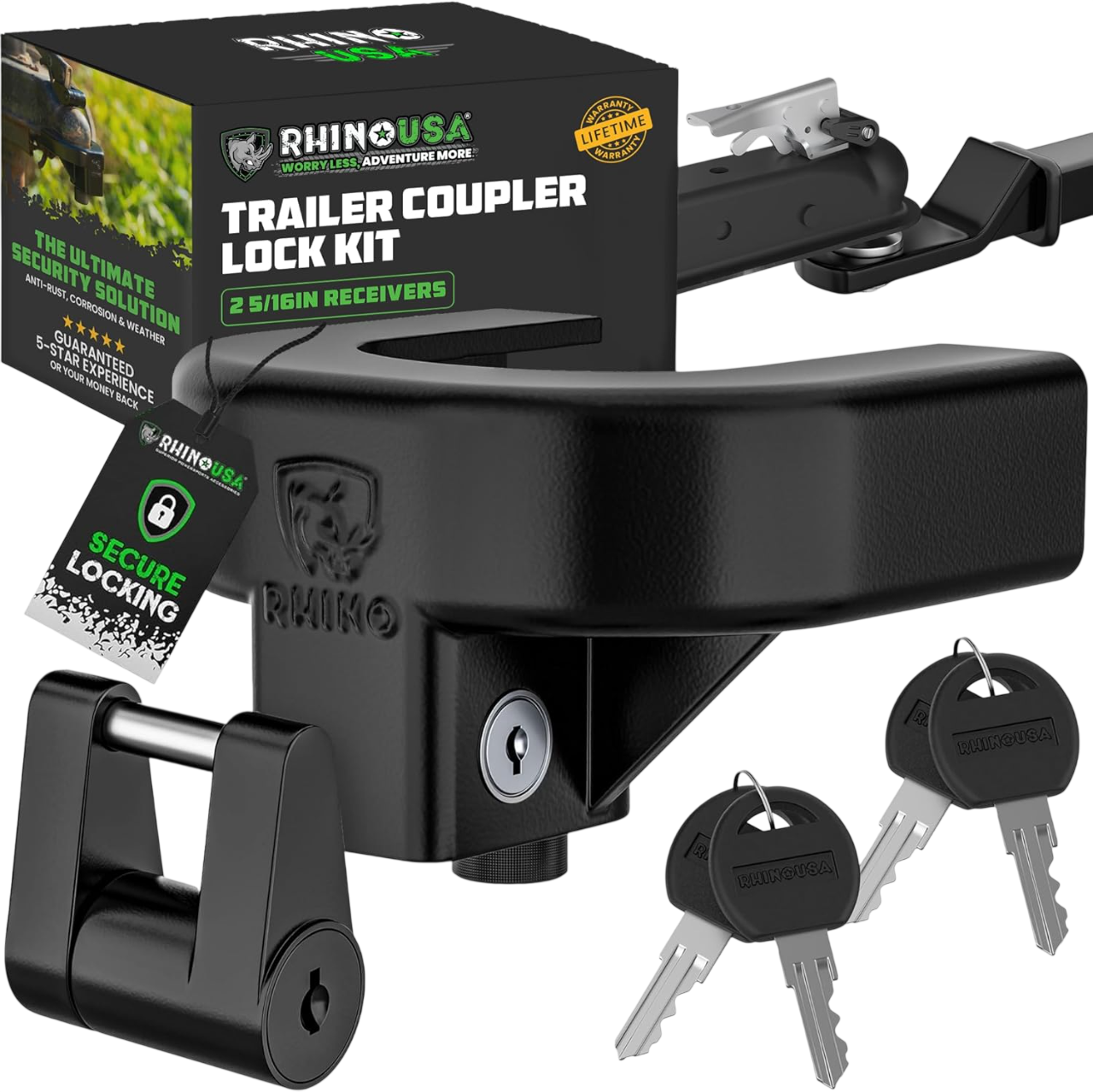 Trophy USA Trailer Hitch Lock Kit (for 2-5/16" Trailers)